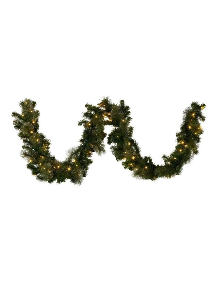 Christmas Glittery Garland 274cm in Gold Pine image 2