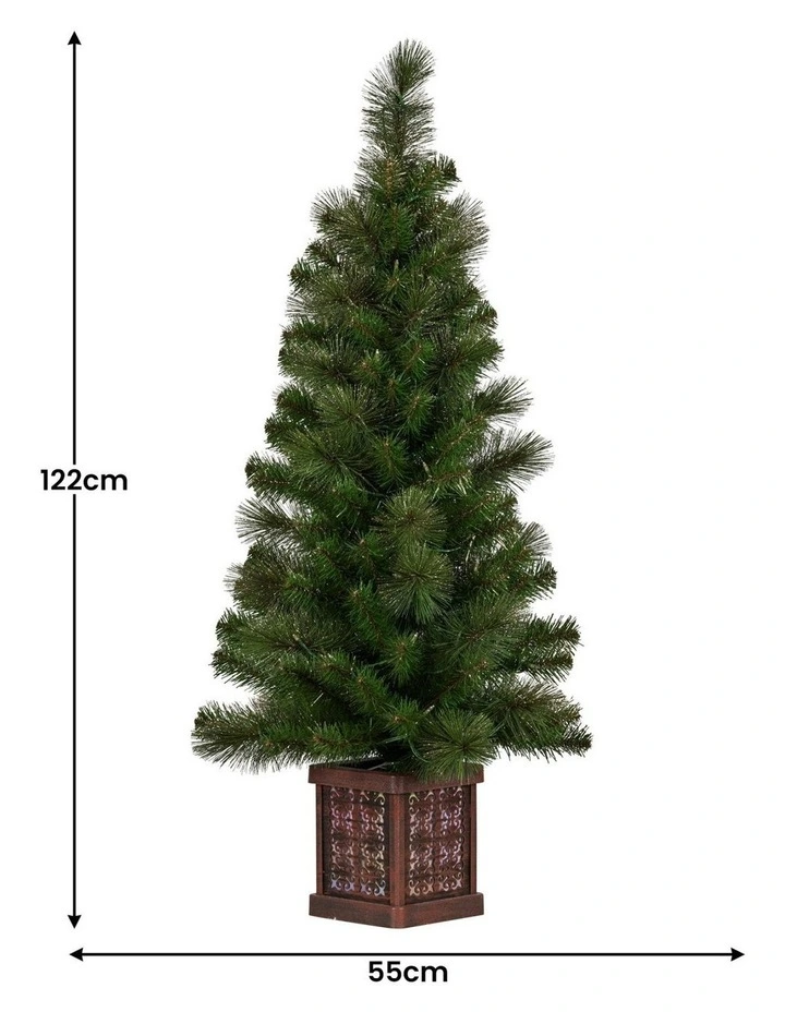 Xmas Decor LED Multi Lights Christmas Tree 4 Feet in Gold Pine image 3