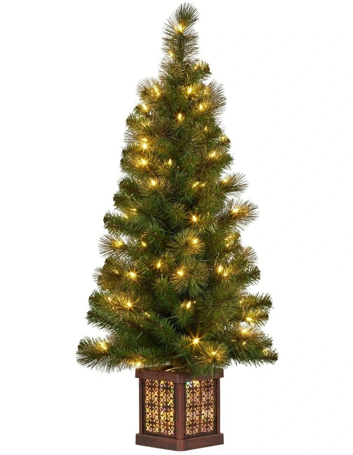 Xmas Decor LED Multi Lights Christmas Tree 4 Feet in Gold Pine image 4