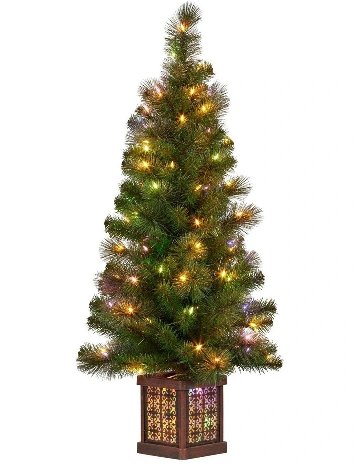 Xmas Decor LED Multi Lights Christmas Tree 4 Feet in Gold Pine image 5