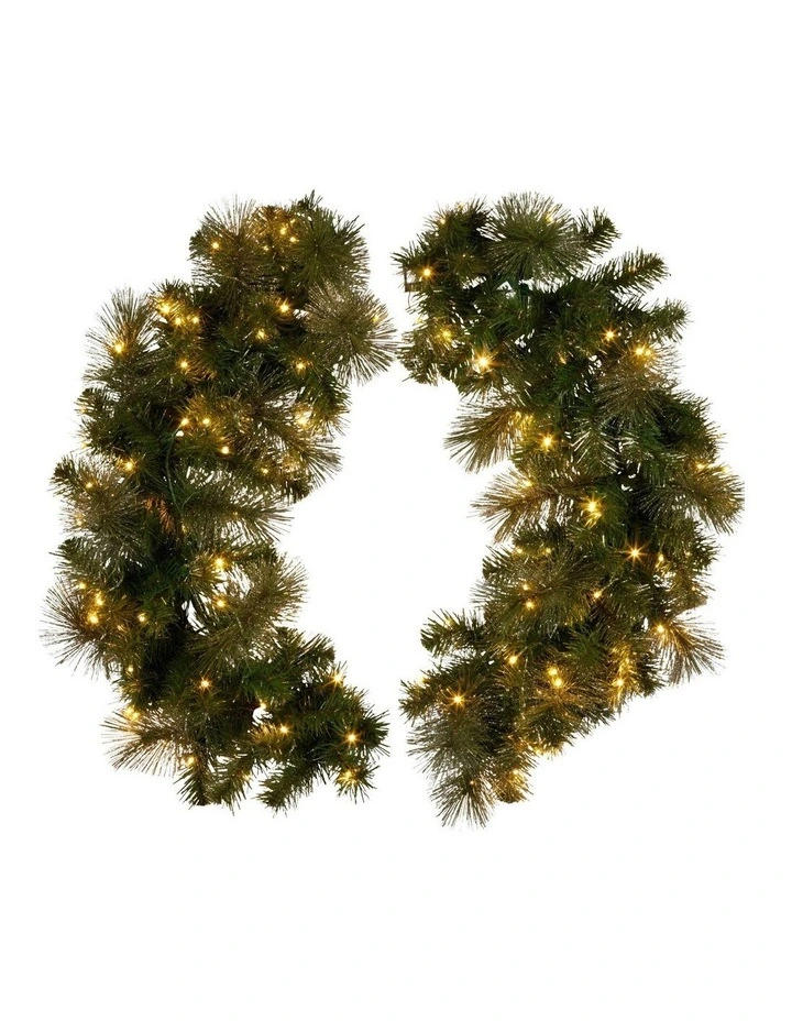Christmas Wreath With LED Lights in Multi image 4