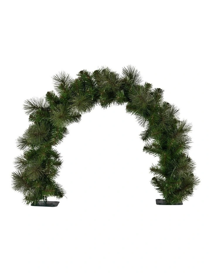 Christmas Glittery Gold Tabletop Archway 60cm in Green image 5