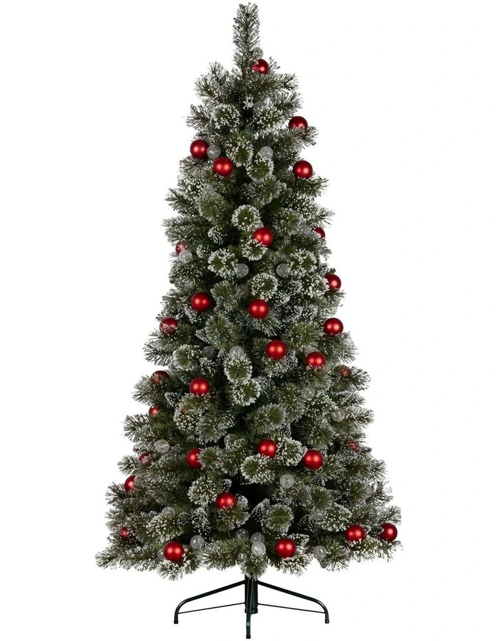 Snowy Bristle Christmas Tree in Multi image 3