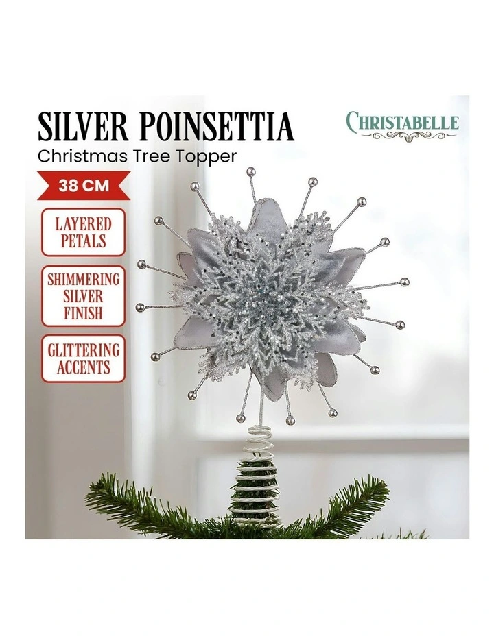 Christmas Tree Topper in Silver image 1