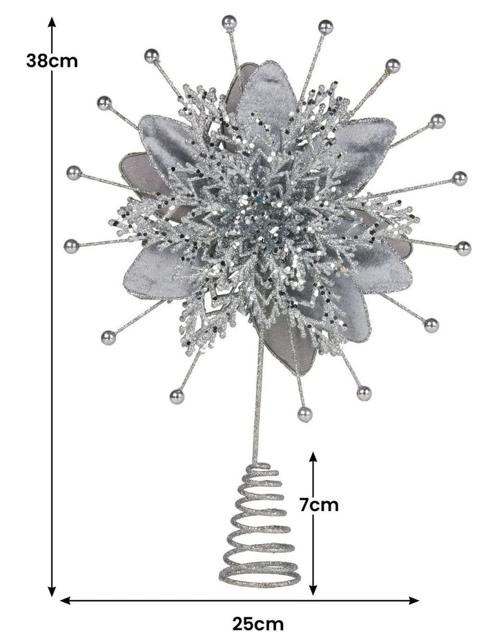 Christmas Tree Topper in Silver image 2