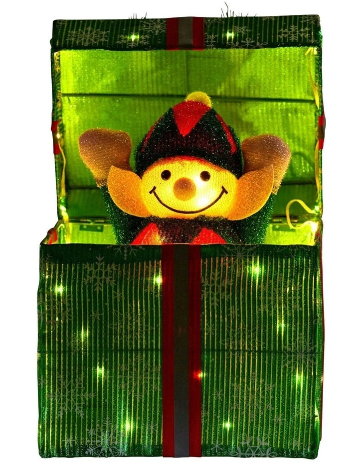 Animated Elf in a Gift Box image 1