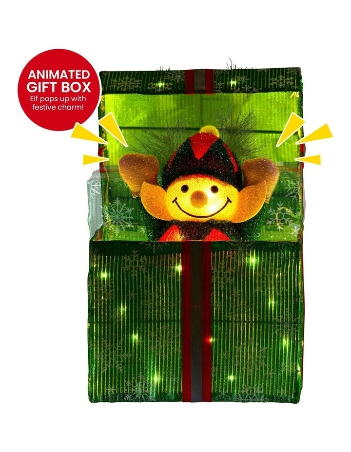 Animated Elf in a Gift Box image 2