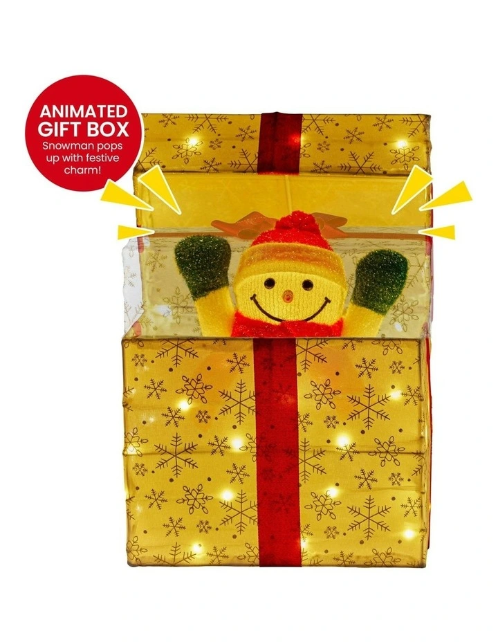 Animated Snowman in a Gift Box image 5