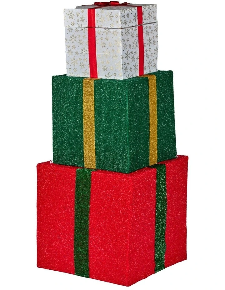 Animated Present Stack with Santa 122cm image 5
