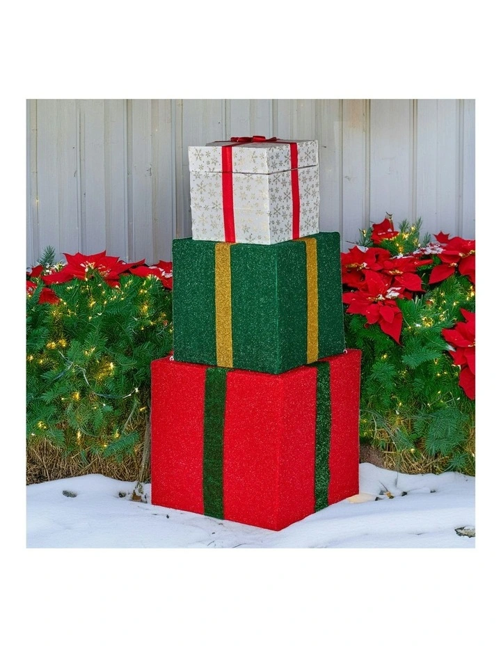 Animated Present Stack with Santa 122cm image 6