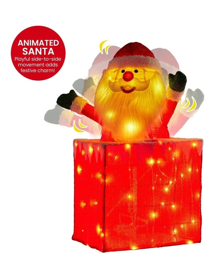 Animated Decoration Santa in Chimney Christmas Tree Ornament image 5