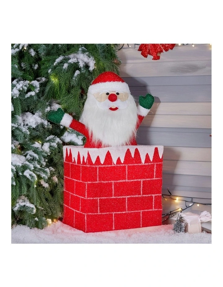 Animated Decoration Santa in Chimney Christmas Tree Ornament image 6