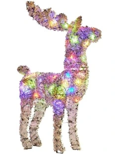 Animated Reindeer Christmas Decor 112cm in Multi