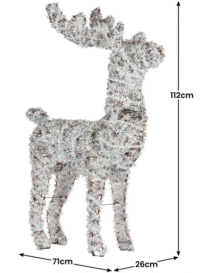 Animated Reindeer Christmas Decor 112cm in Multi image 5