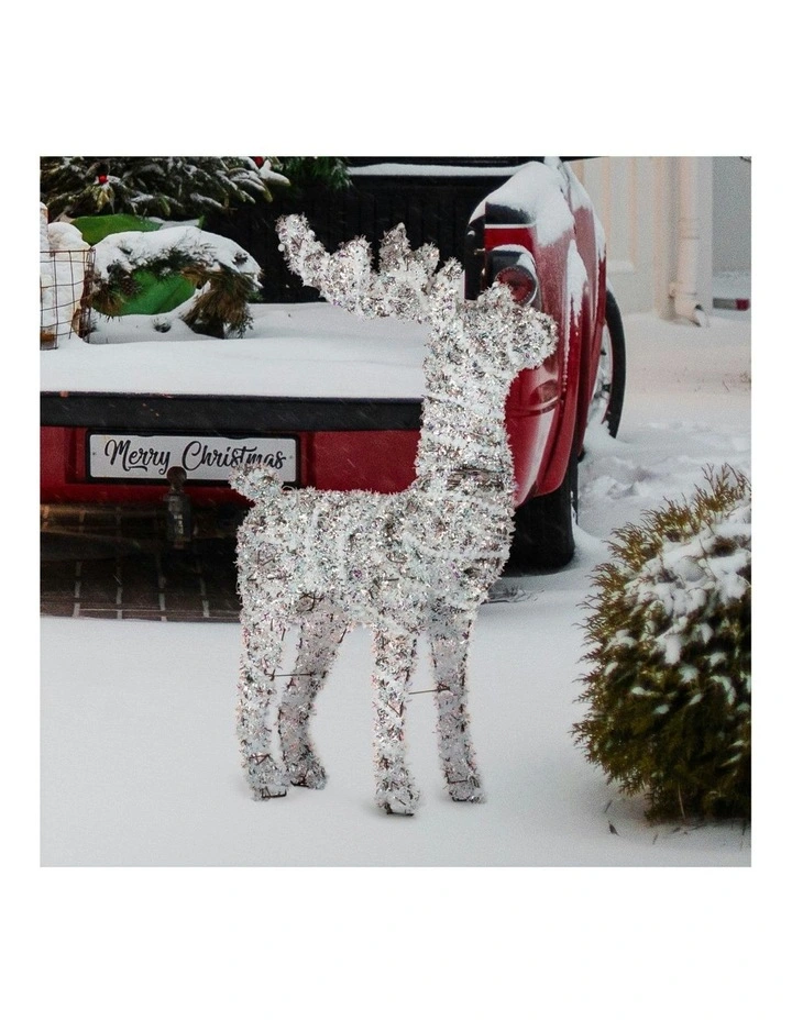 Animated Reindeer Christmas Decor 112cm in Multi image 6