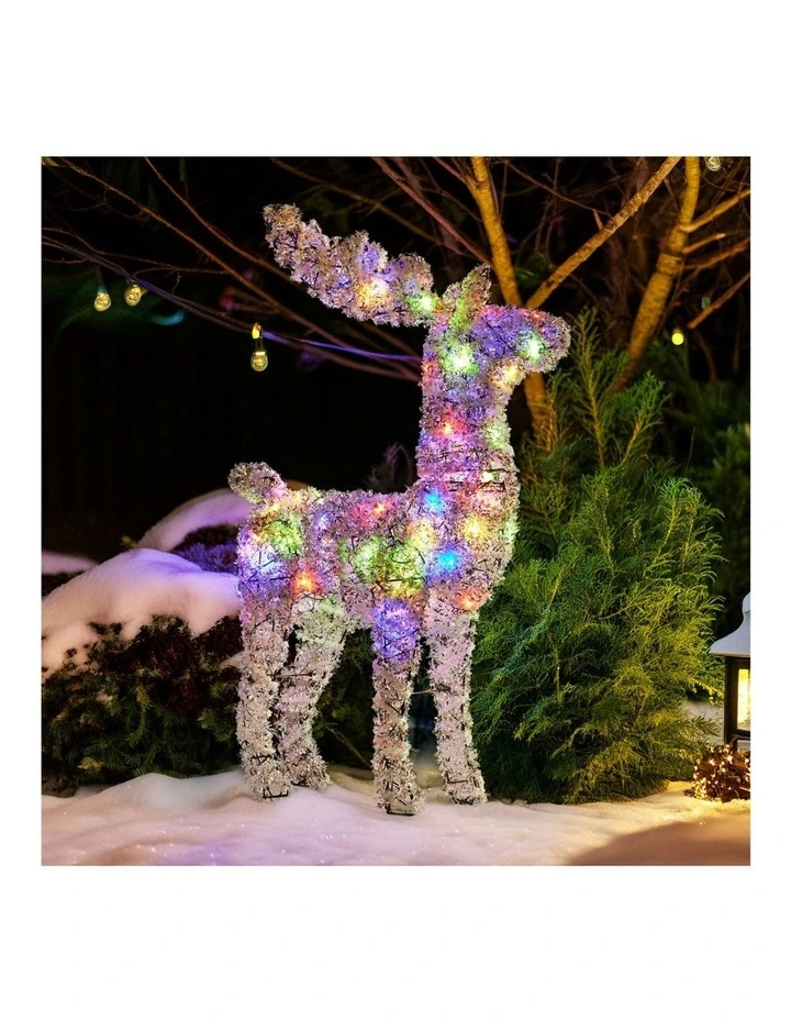 Animated Reindeer Christmas Decor 112cm in Multi image 7
