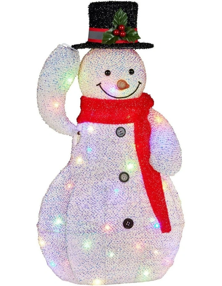 Animated Snowman Christmas Display 51cm in White image 1
