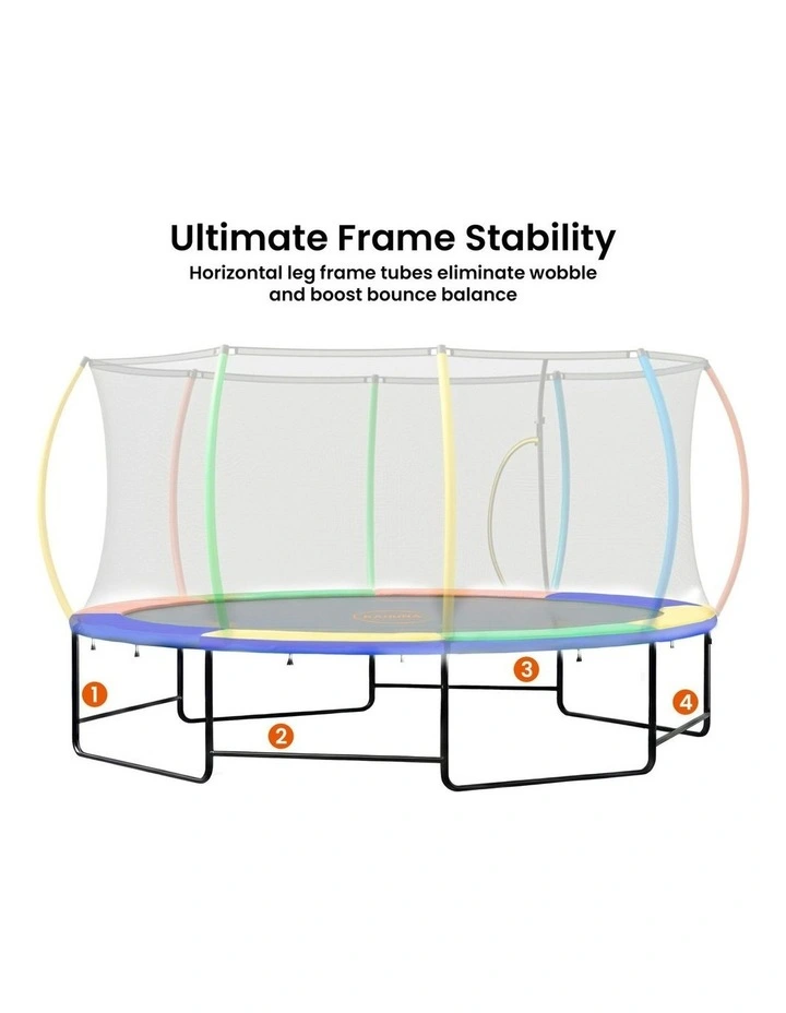 Oval Outdoor Trampoline 10ft x 15ft image 3