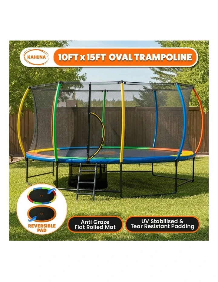 Oval Outdoor Trampoline 10ft x 15ft image 6
