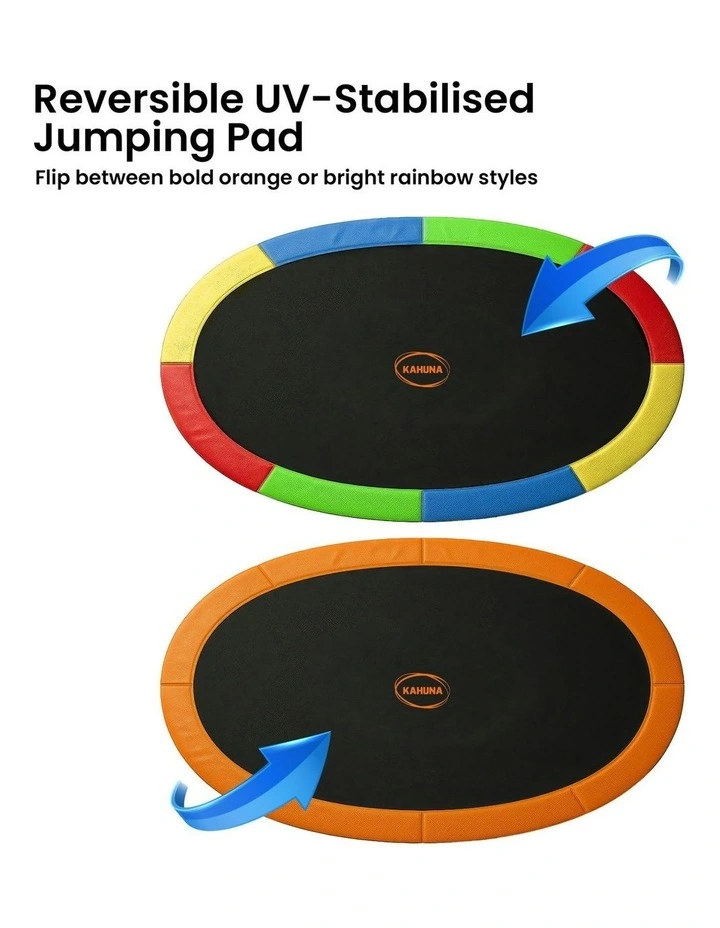 Oval Outdoor Trampoline 10 ft x 15 ft image 6