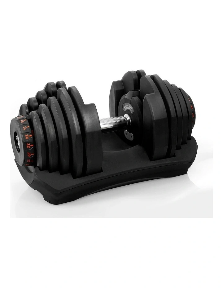 Home Gym Adjustable Dumbbell 1x 40kg in Black image 2