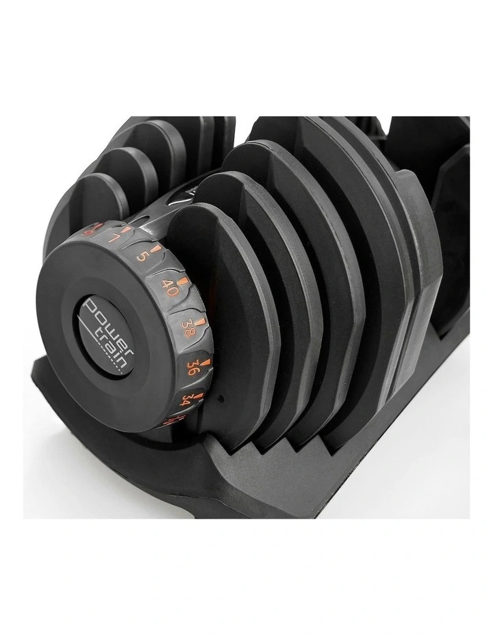 Home Gym Adjustable Dumbbell 1x 40kg in Black image 3