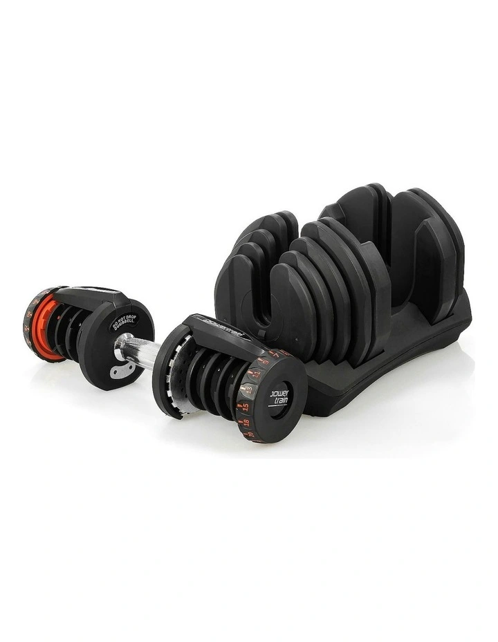 Home Gym Adjustable Dumbbell 1x 40kg in Black image 5