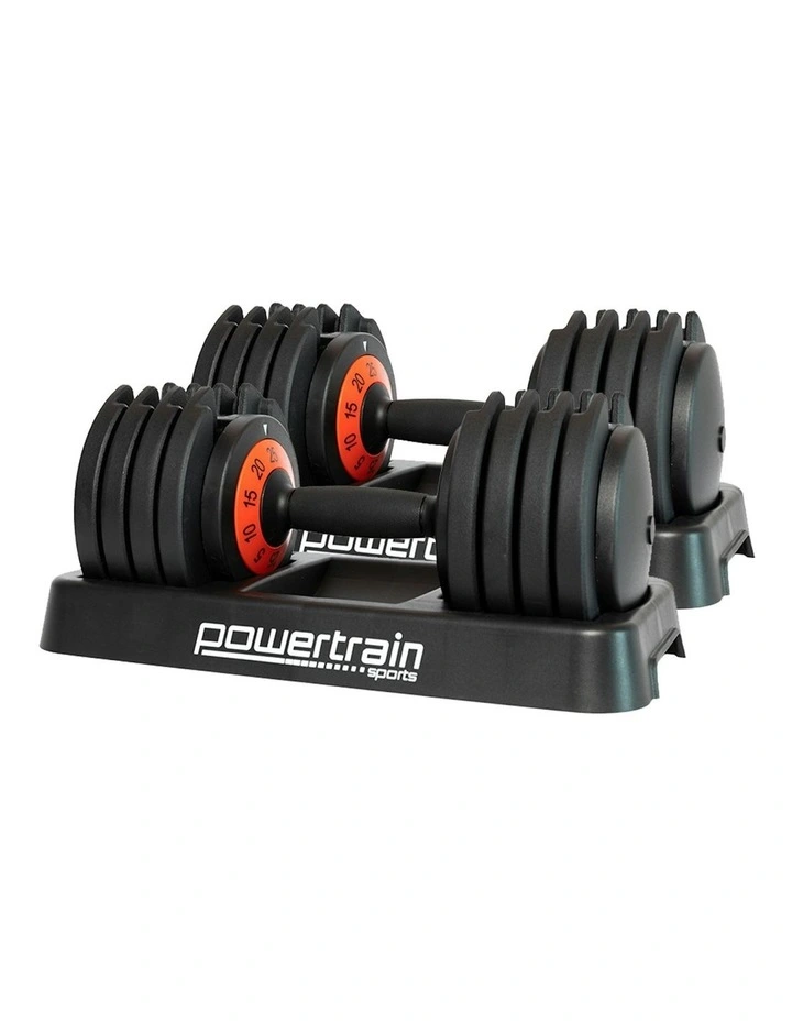 GEN2 Pro Adjustable Dumbbell Set 50kg in Black image 1