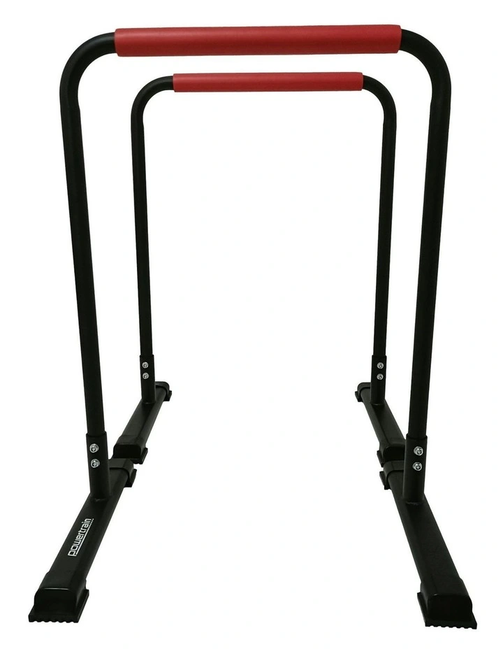 Dip Bars Pair Load Capacity 200kg Separated Type Push-up Bars in Black image 2