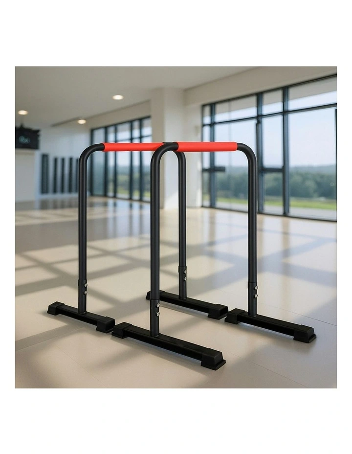 Dip Bars Pair Load Capacity 200kg Separated Type Push-up Bars in Black image 7