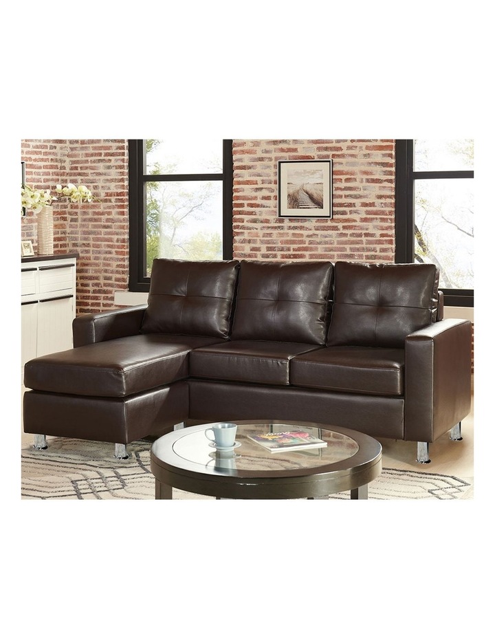 Sarantino Corner Sofa Lounge Couch Modular Furniture Chair Home Faux Leather Chaise Brown Myer - Leather Chaise Lounge Chair Brown Sarantino Corner Sofa Lounge Couch Modular Furniture Chair Home Faux Leather Chaise Brown Myer - Leather Chaise Lounge Chair Brown