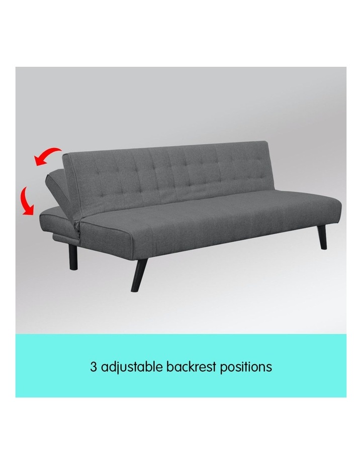 Sarantino 3 Seater Corner Sofa Bed Lounge Chaise Couch Dark Grey Myer