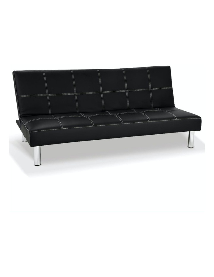 Sarantino Sofa Bed Faux Leather Lounge Couch Futon Furniture Modular Suite Myer Sarantino Sofa Bed Faux Leather Lounge, Sarantino Chelsea 3 Seater Black Faux Leather Sofa Bed Couch