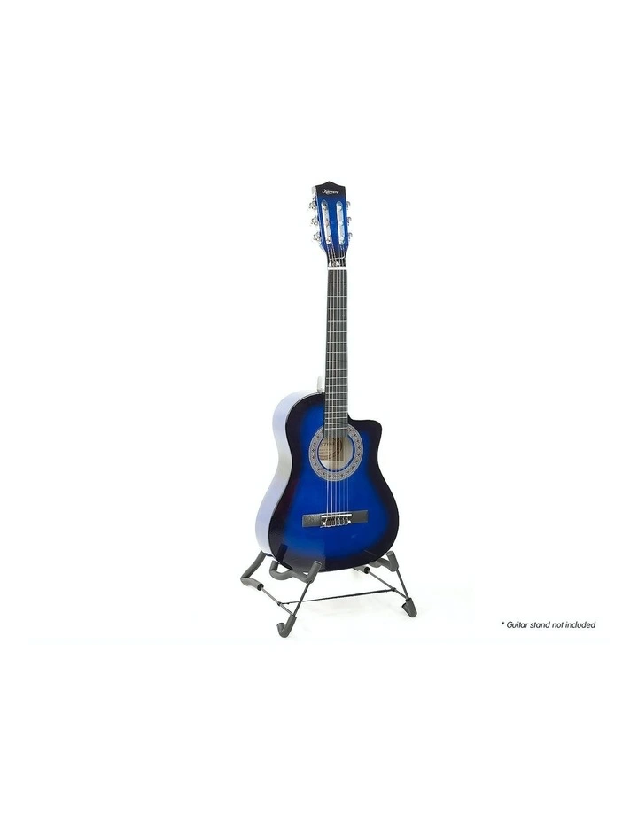 Acoustic Guitar Ideal Kids Gift 1/2 Size in Blue image 2