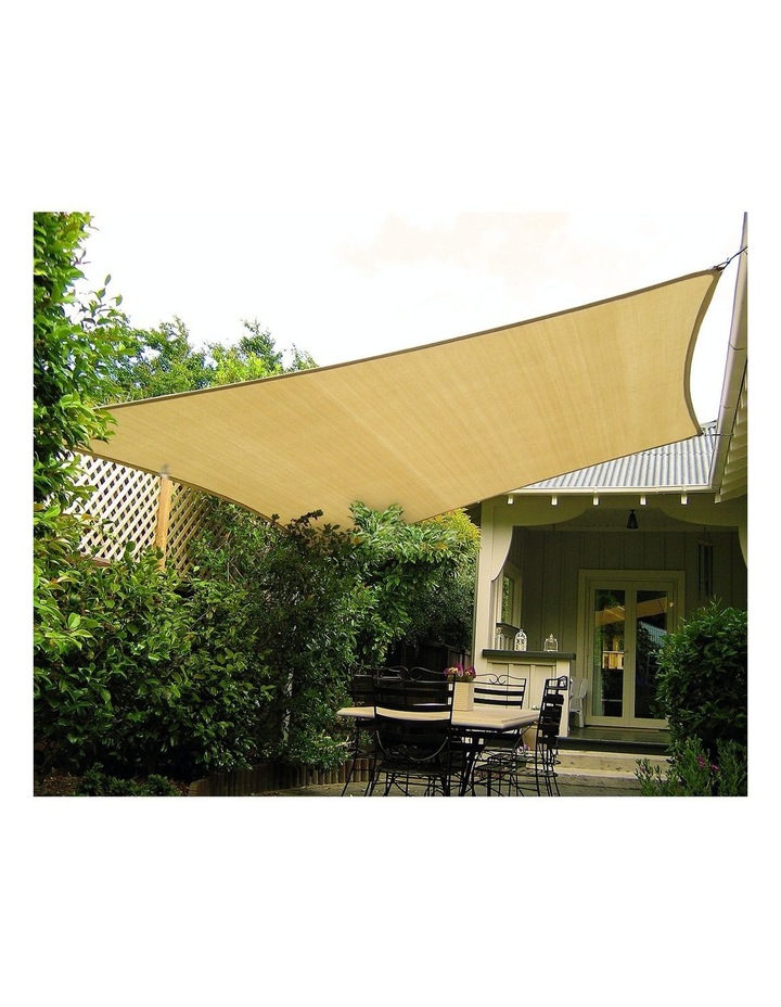Wallaroo 7x6m Rectangle Outdoor Sun Shade Sail Cloth In Sand Myer Wallaroo 7x6m Rectangle Outdoor Sun, Baby Car Seat Sun Canopy Shade Sail Pole