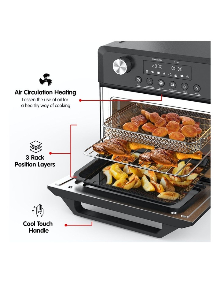 Pronti 18l 1500w Electric Air Fryer Multi Cooker Oven ...