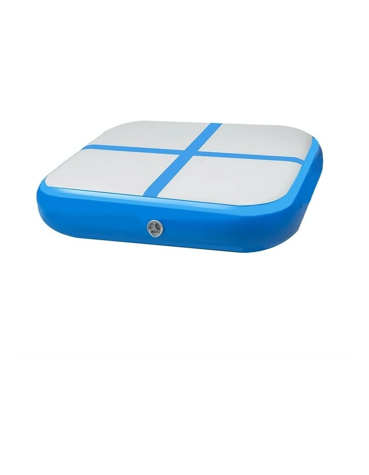 1m Inflatable Blue Air Track Block Tumbling Mat image 1