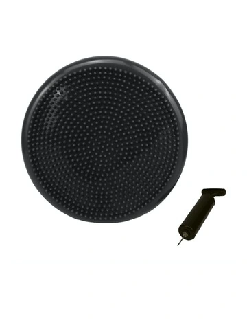 Yoga Stability Disc Home Gym Pilate Balance Trainer Wobble Pad Black