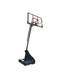 Portable Basketball Ring Stand System W/ Adjustable Height & Ball Holder