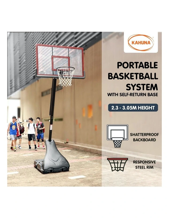 Portable Basketball Ring Stand System W/ Adjustable Height & Ball Holder image 3