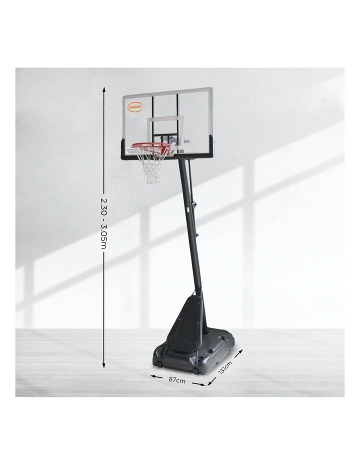 Kahuna Portable Basketball Ring Stand System Adjustable Height Rebounder Hoop image 4