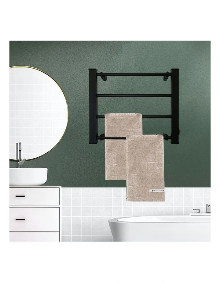 Heated Towel Rack 60W Black image 5