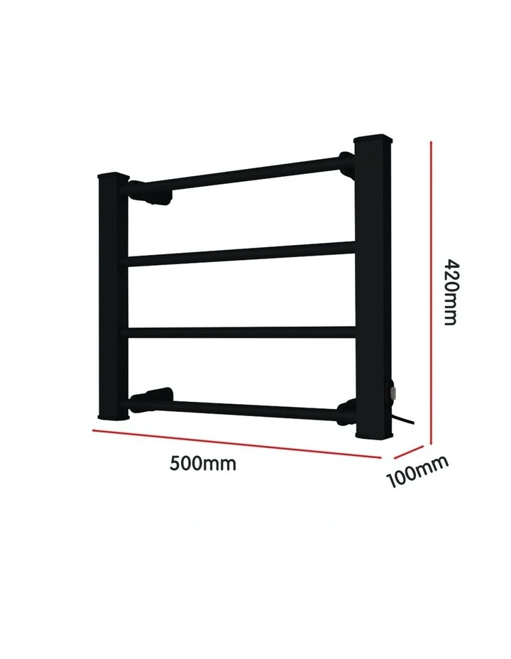Heated Towel Rack 60W Black image 6