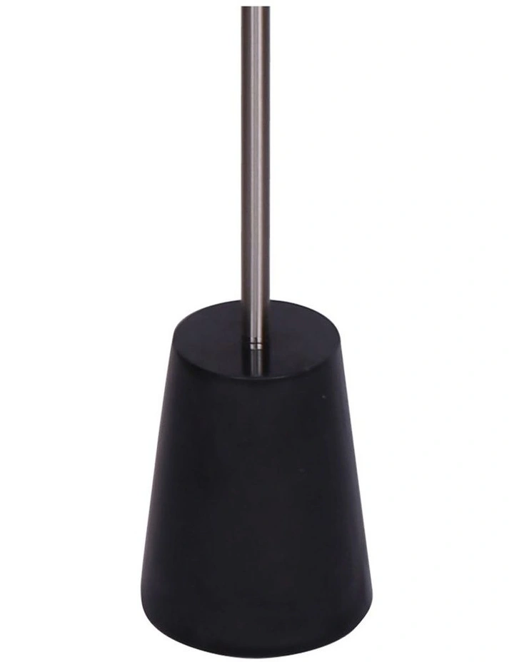 Metal Floor Lamp Nickel Finish With Black Marble Base image 3