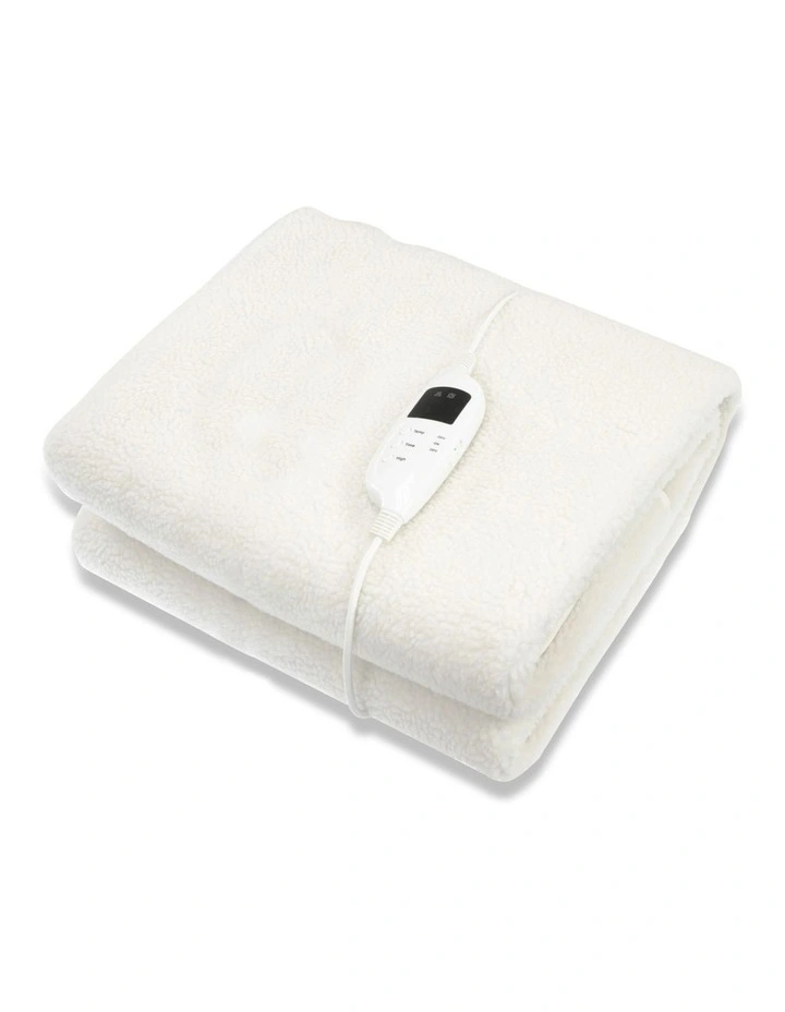 Heated Electric Blanket Single In white image 1