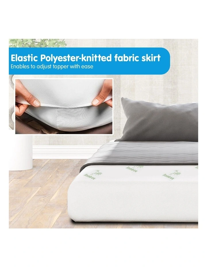 New Luxury Bamboo Comfortable Fully Fitted Bed Mattress Protector King Single image 2