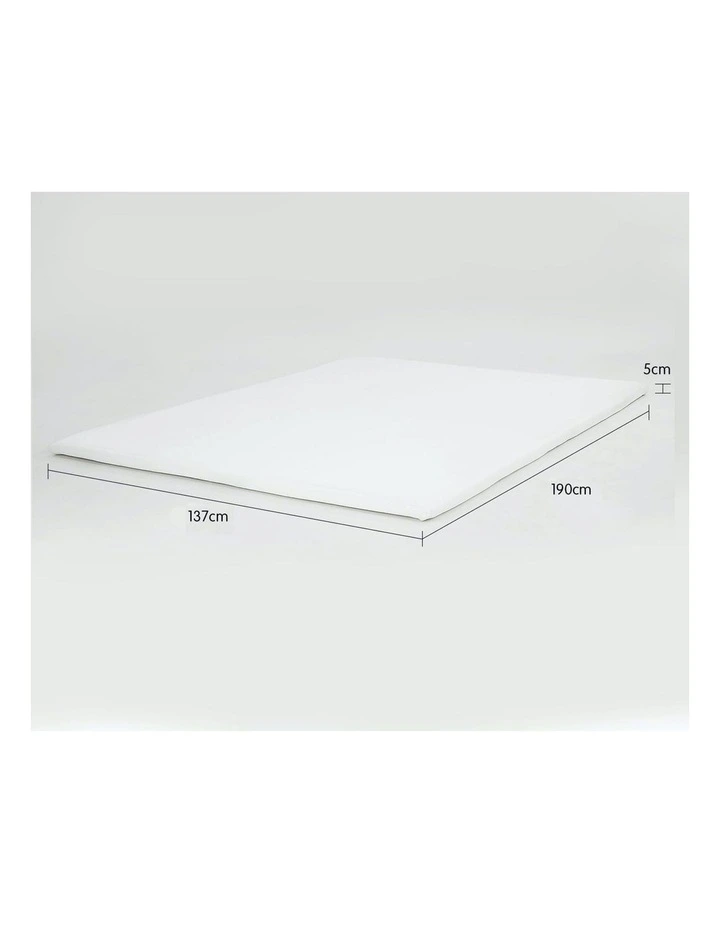 New Foam Mattress 5cm Topper Underlay Fabric Jacquard Cover Double Protector image 7