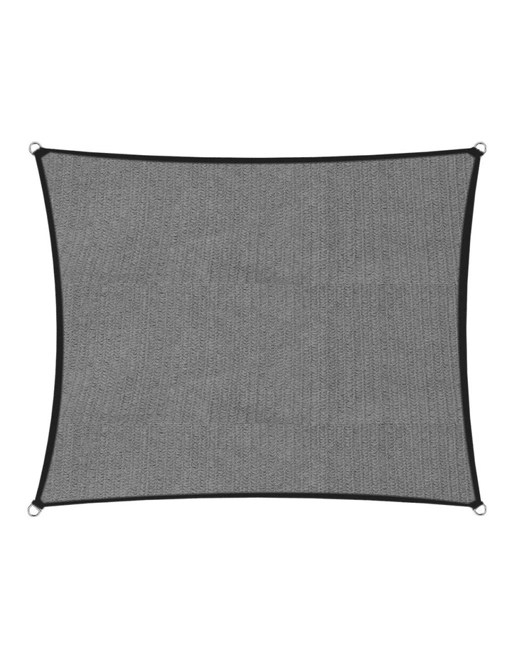 Outdoor Rectangle Waterproof Shade Sail 4x6m in Grey image 1