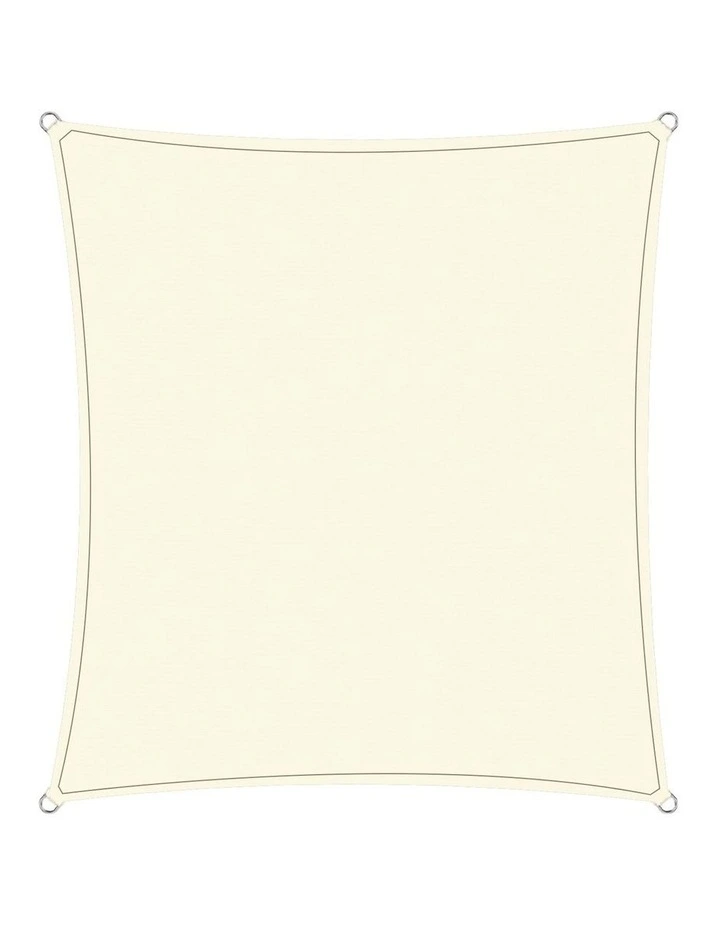 Outdoor Square Waterproof Shade Sail 2.5x2.5m in Beige image 1