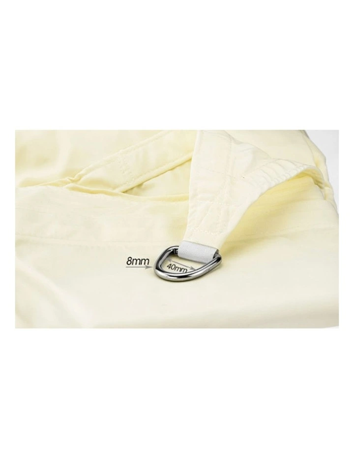 Outdoor Square Waterproof Shade Sail 2.5x2.5m in Beige image 2